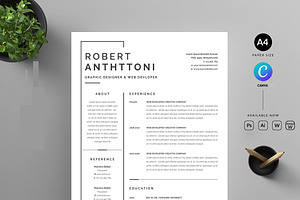 ATS Friendly resume, a Resume Template by Blackcloud_Creations