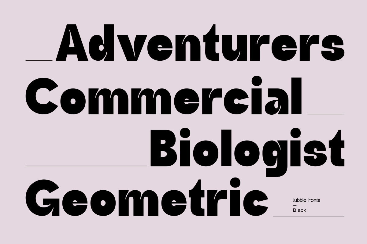 Jubble, a Font by Zafiratype (Photo 5 of 8)