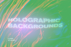 Holographic Grainy Backgrounds