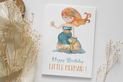 Mermaids watercolor collection, an Animal Illustration by Marina Ermakova (Thumbnail 7 of 16)