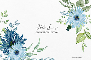 Hello spring - Gouache collection