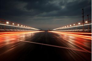 Action-packed Car race track, a Nature Photo by Ylivdesign