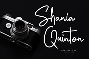 Shania Quinton - Signature Font, a Script Font by Grezline Studio (Thumbnail 1 of 6)
