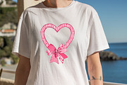 Valentine Bow Heart Frame Bundle, an Illustration by SVGArt (Thumbnail 7 of 8)