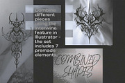 Neotribal Shapes Vol. II Vector Pack, an Object Graphic by MiksKS (Thumbnail 4 of 10)