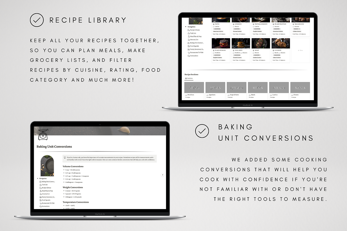 Notion Meal Planner Template, a Templates & Theme by BRANDcontent (Photo 4 of 8)