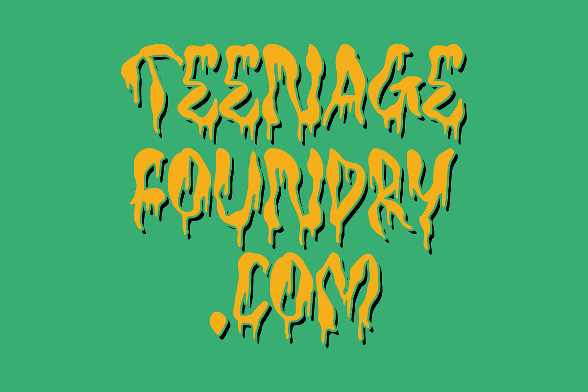 TF Bleedwax, a Handwritten Font by TeenageFoundry (Photo 6 of 6)