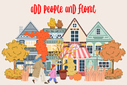 Fall Town Creator, a Decorative Illustration by Alina Sh (Thumbnail 4 of 8)