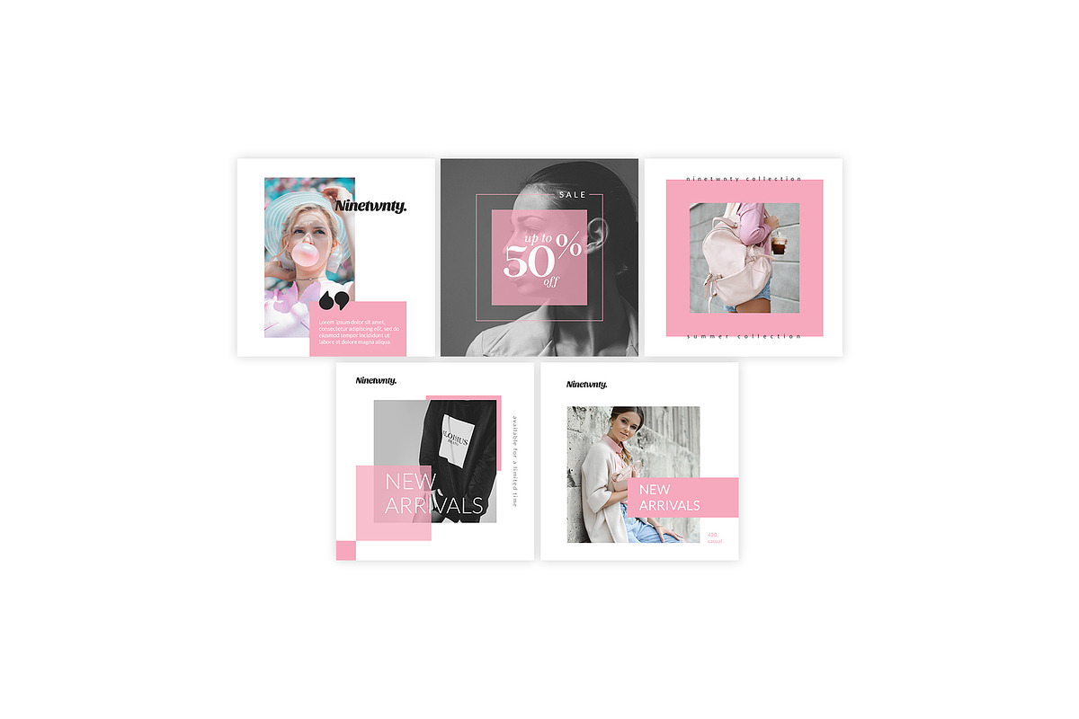 Begonia Instagram Template, a Social Media Template by dimindie (Photo 3 of 7)