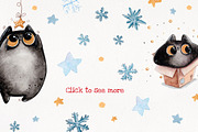 Merry Catsmas set, a Decorative Illustration by Kristina Crocus (Thumbnail 2 of 3)
