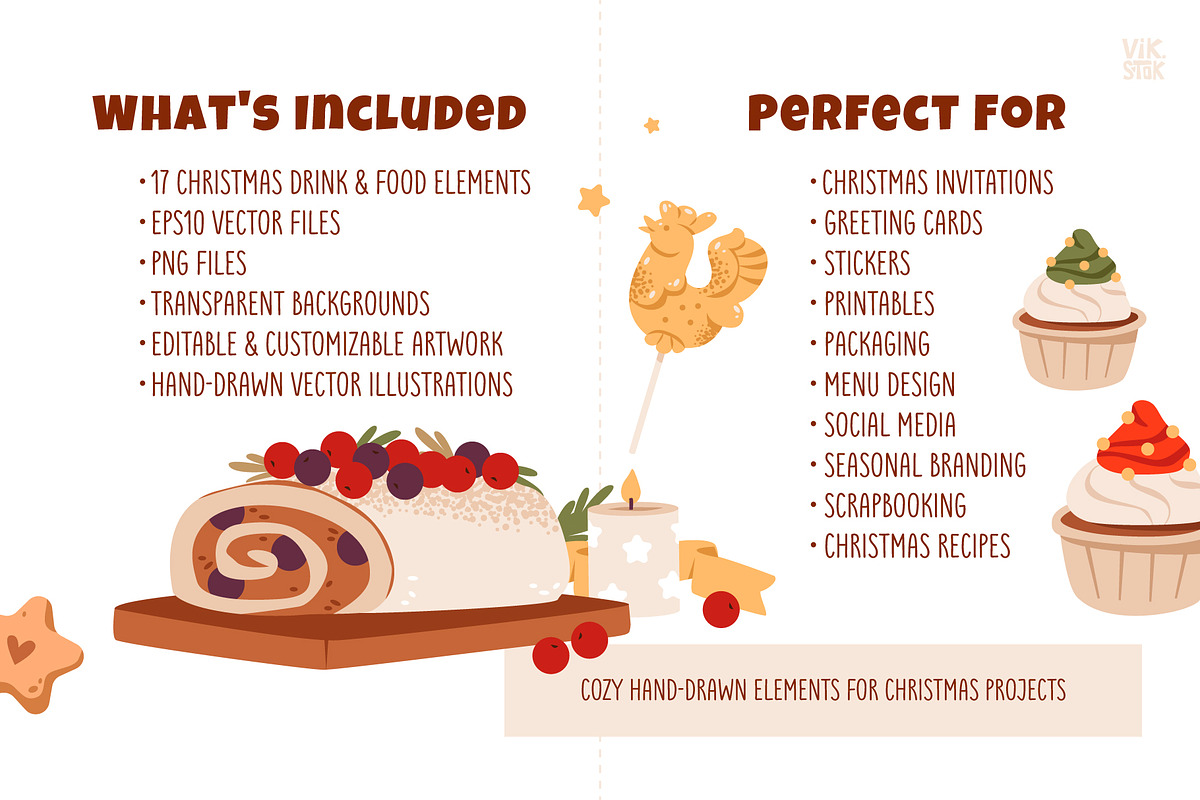 Christmas Baking Clipart, a Food Illustration by vik.stock (Photo 4 of 5)