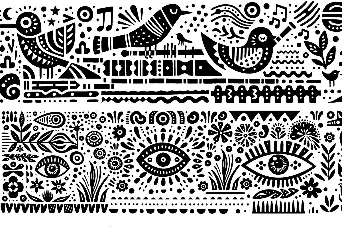 Vintage Culture Dance Folk Art, a Decorative Illustration by devastd (Photo 20 of 28)