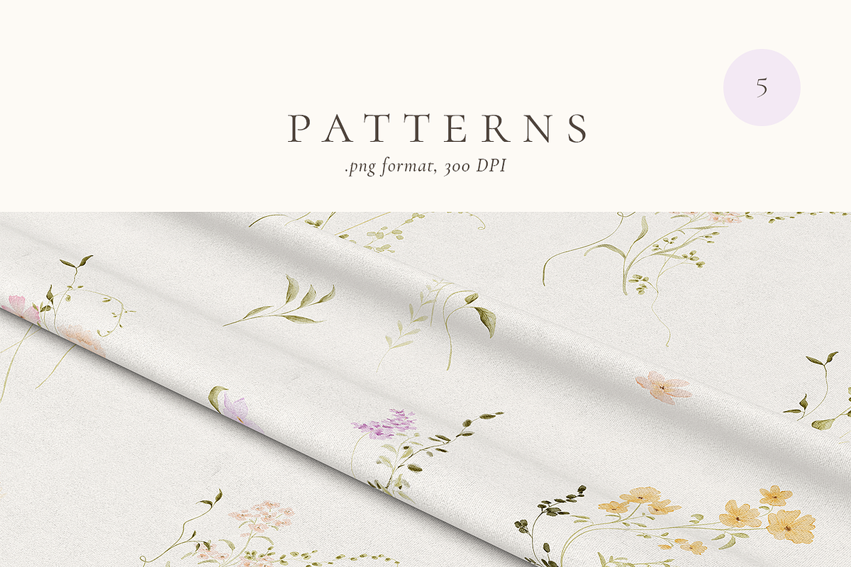 Dreamy Spring Watercolor Wildflowers, a Decorative Illustration by Altea Design Studio (Photo 10 of 15)