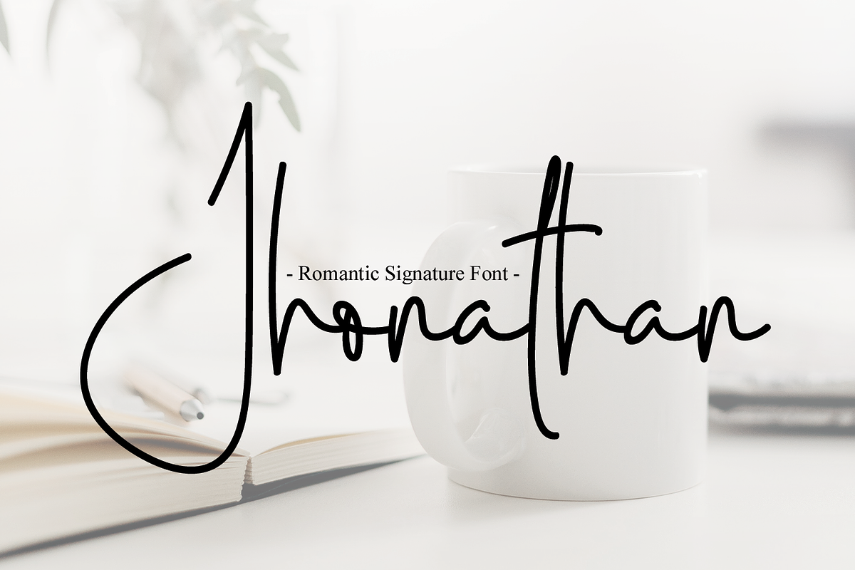 Jhonathan, a Handwritten Font by Majelis Font (Photo 1 of 9)