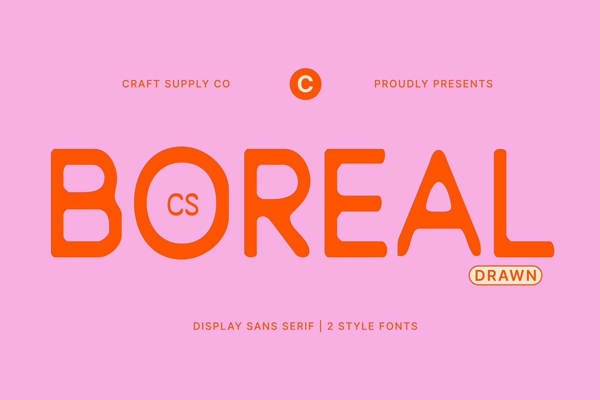 CS Boreal Drawn, a Sans Serif Font by Craft Supply Co. (Photo 1 of 8)