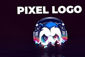 Pixel Burning Logo DaVinci Resolve, a Templates & Theme by iamkoltunov