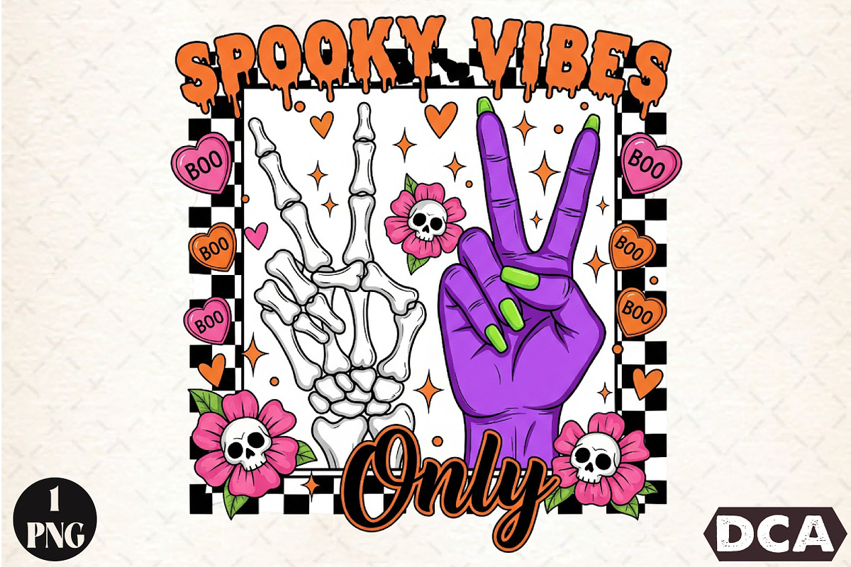 Retro Halloween Spooky PNG Sublimati, an Illustration by DreamCafeArt (Photo 1 of 7)