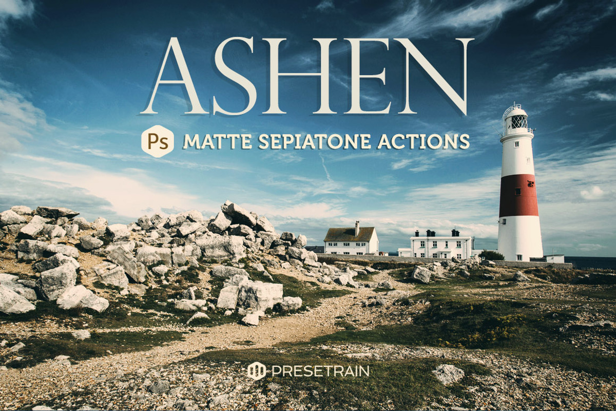 Ashen Photoshop Landscape Actions, an Action Add-On by Presetrain Co. (Photo 1 of 6)