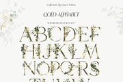 GREENERY & GOLD LEAVES watercolors, a Decorative Illustration by Grace Noboa Illustrations (Thumbnail 5 of 14)