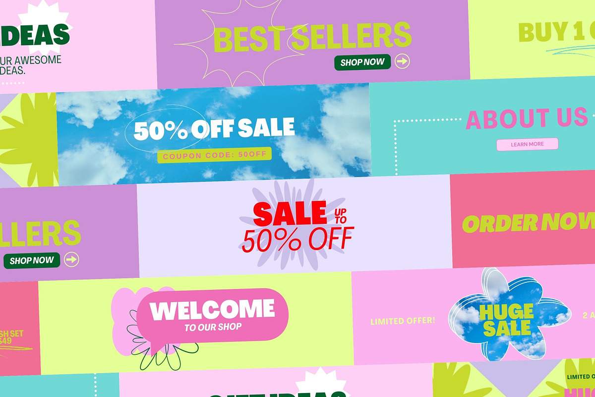 Bold Web Banners Templates, a Landing Page Template by Hell Yeah Designs (Photo 6 of 6)