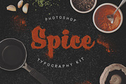 Food Typography PSD Actions, an Action Add-On by Designdell (Thumbnail 2 of 6)