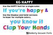 KG HAPPY, a Font by Kimberly Geswein Fonts (Thumbnail 3 of 3)