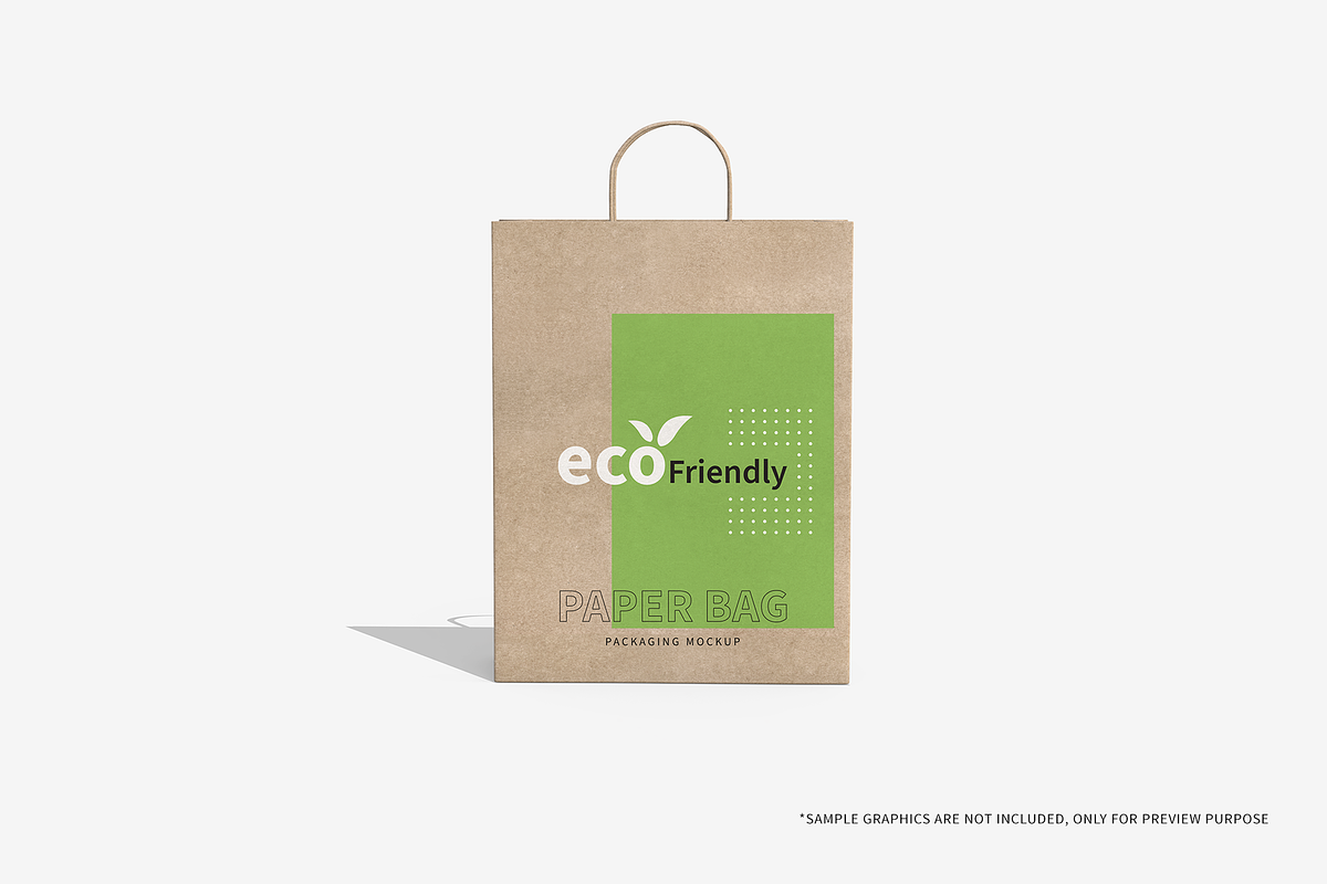 Craft Paper Bag Packaging Mockups, a Packaging Mockup by shaikerintu (Photo 11 of 11)
