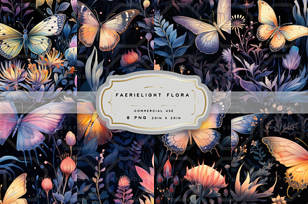 FAERIELIGHT FLORA. Seamless Pack