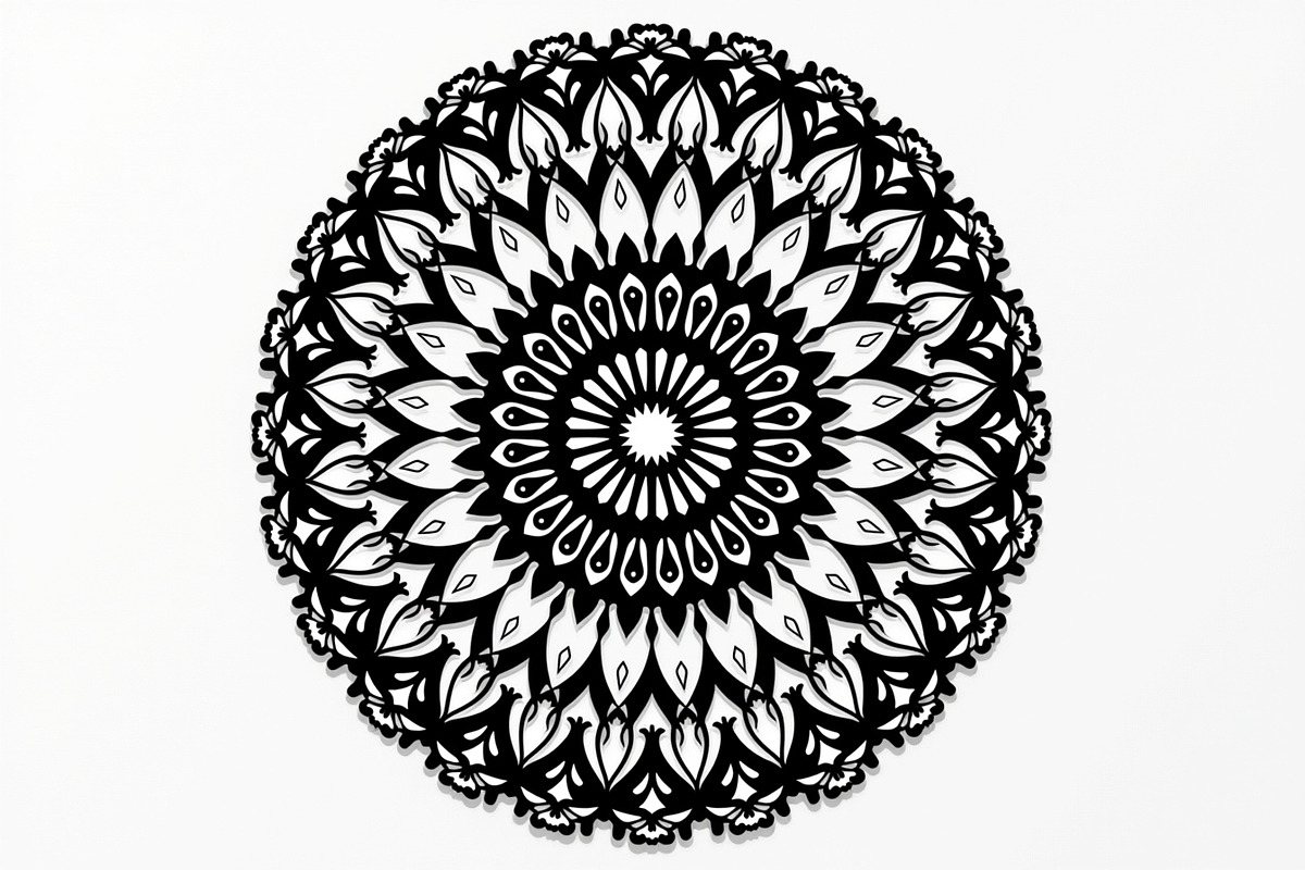 Elegant Mandala Silhouette Bundle, an Illustration by BIPLOB EXPERT (Photo 17 of 21)