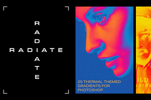 Radiate Photoshop Gradients, a Gradient Add-On by The Fake PNG