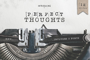 Perfect Thoughts Font, a Font by Salt & Pepper Designs