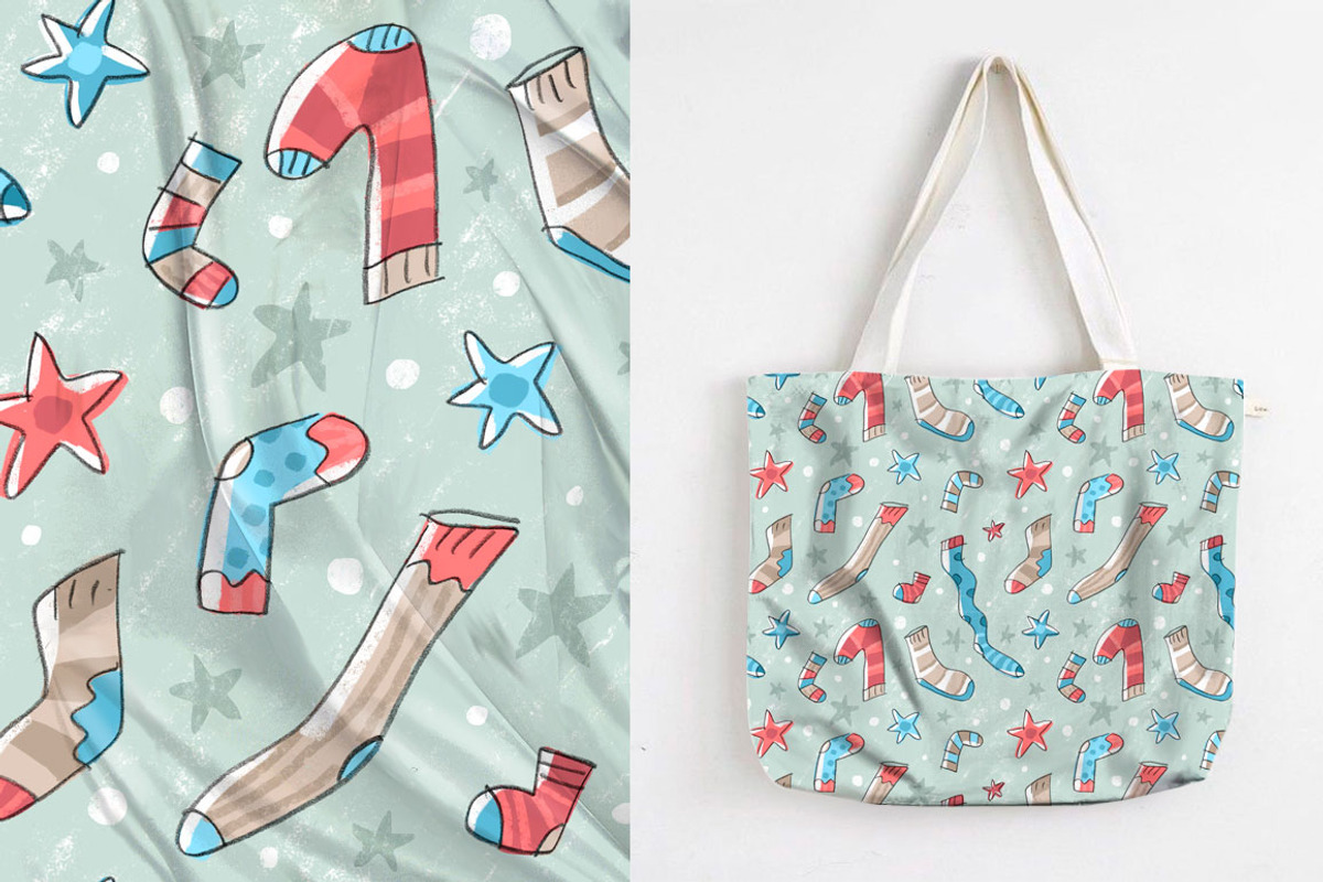 Christmas pattern, a Pattern Graphic by Melniklenart (Photo 2 of 3)