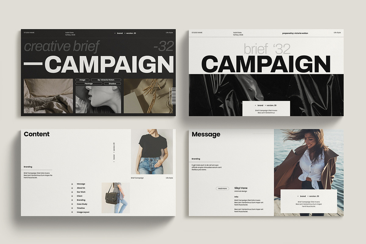 Brief Campaign Presentation Template, a Presentation Template by RedGiant (Photo 2 of 6)