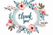 Thank You Card Set - Watercolor, an Illustration by hafijul (Thumbnail 10 of 13)