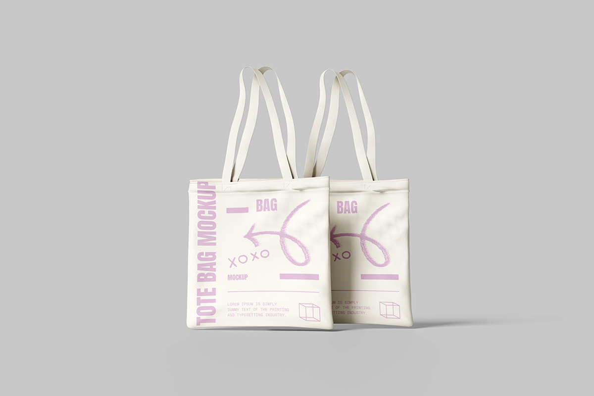 Tote Bag Mockup, a Packaging Mockup by Pikachudesign (Photo 3 of 5)