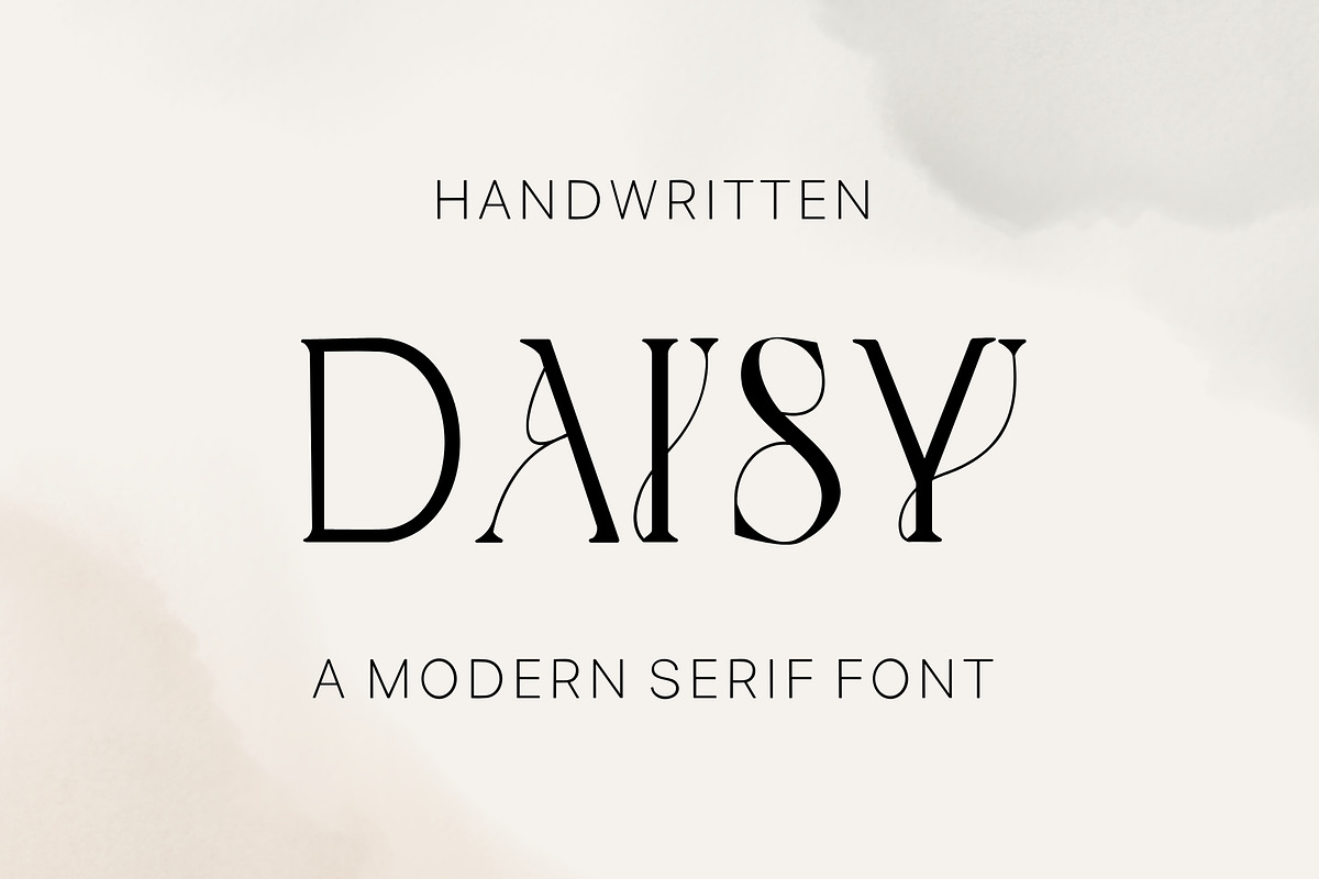 Daisy - Modern handwritten serif, a Serif Font by Sk designs (Photo 1 of 8)