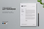 Minimal Corporate Letterhead, a Stationery Template by Dkgray77 (Thumbnail 1 of 2)
