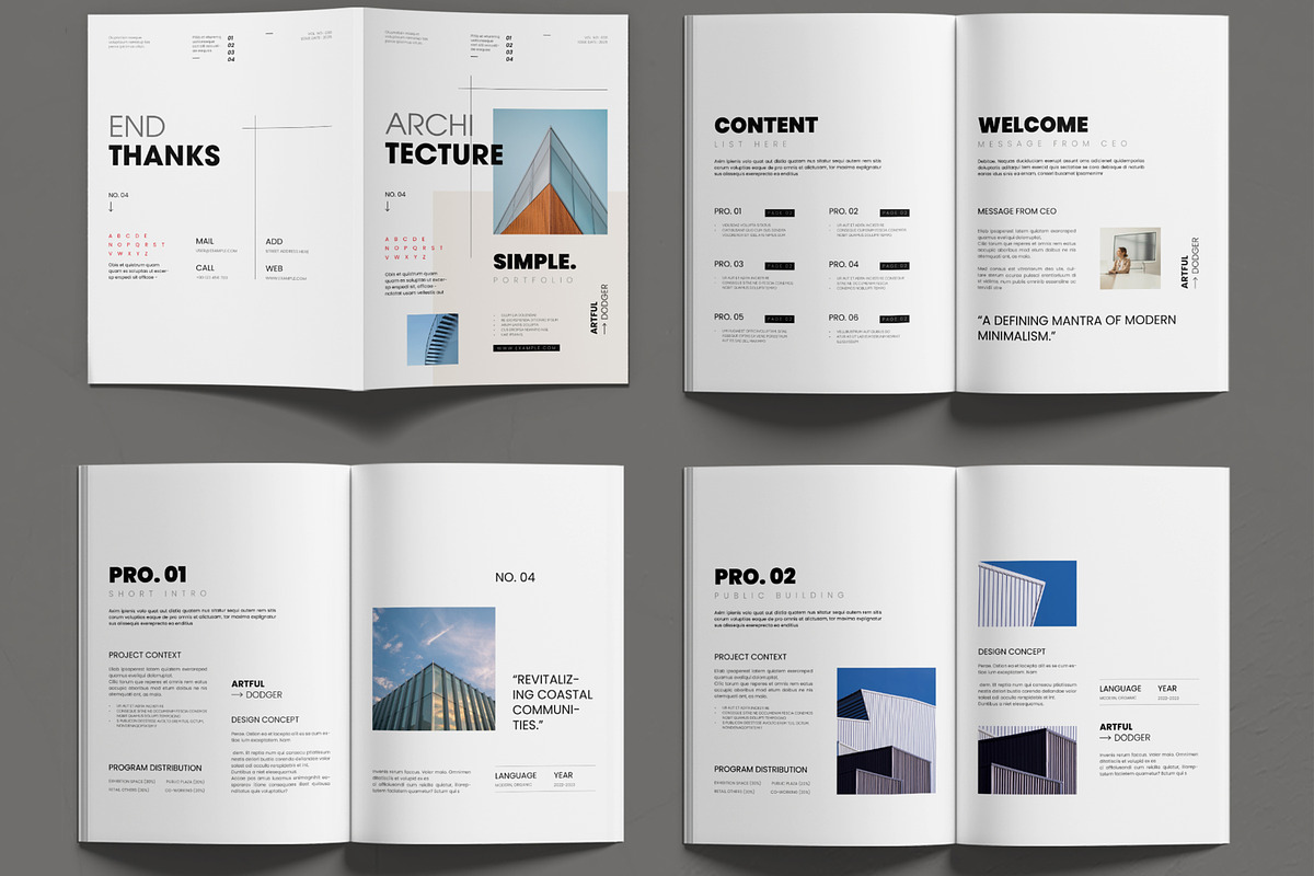 Architecture Portfolio Template, a Brochure Template by MightyDesign (Photo 2 of 6)