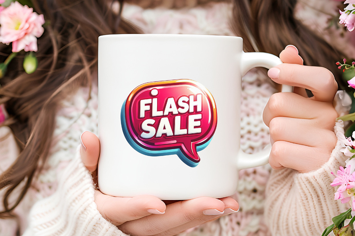 Black Friday Flash Sale PNG Bundle, an Illustration by RobertsArt (Photo 3 of 7)