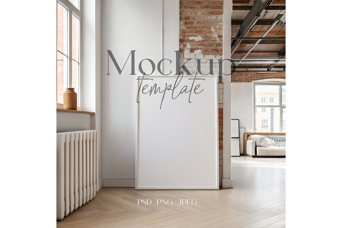 Industrial Loft Frame Mockup, a Product Mockup by MockupWizard (Photo 1 of 5)