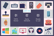 Technology Flat Vector Icons Pack V2, a Duotone Icon by Jumbo Icons (Thumbnail 4 of 5)