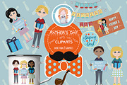 Father's day Clipart, an Illustration by Cute Little Workshop (Thumbnail 2 of 7)