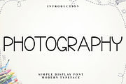 Photography, a Sans Serif Font by InermediaSTUDIO (Thumbnail 2 of 7)