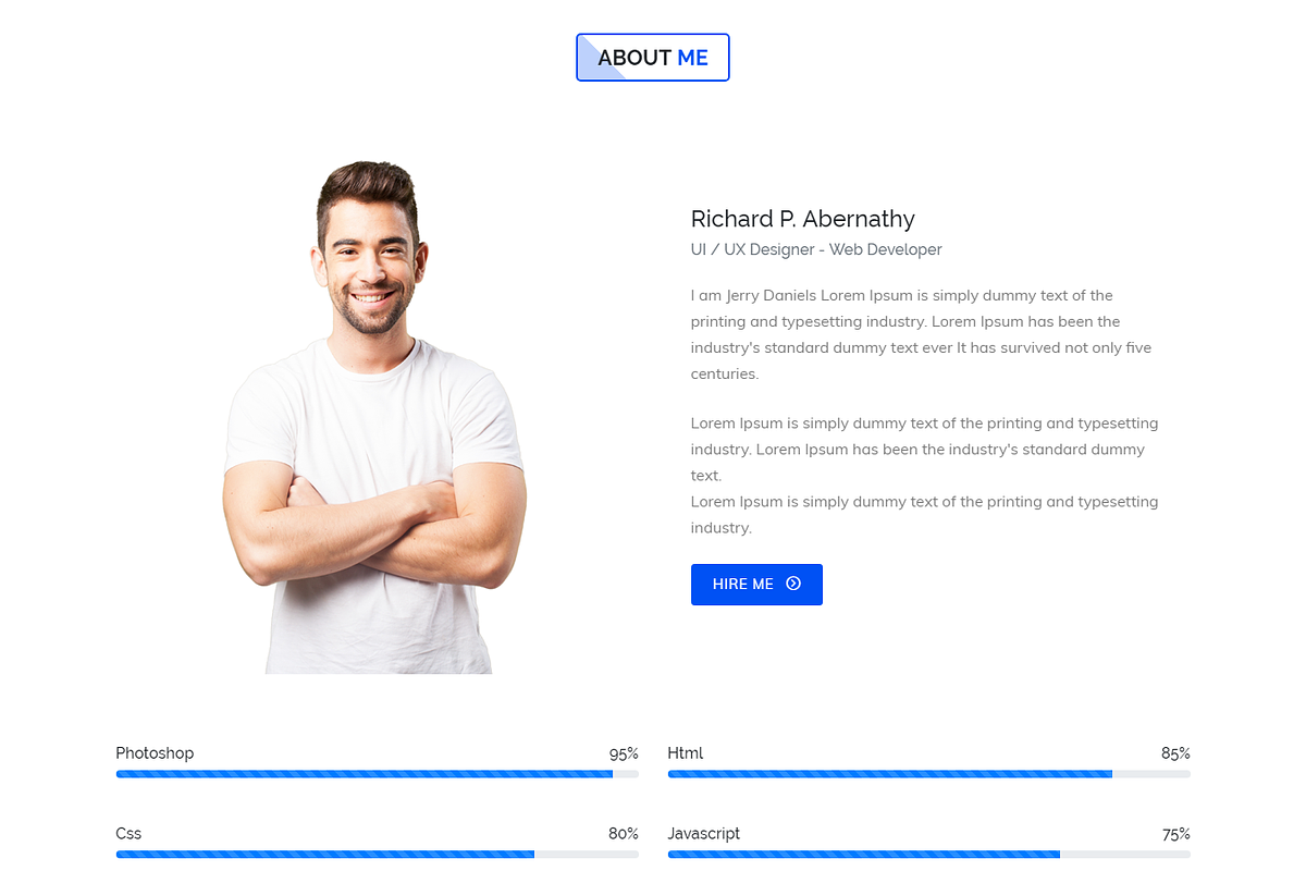 Stravix -Personal Portfolio Template, a Bootstrap Template by Pichforest Studio (Photo 2 of 5)
