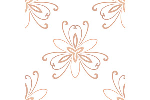 Floral Fine Seamless Vector Pattern, a Decorative Illustration by FineArtStudio