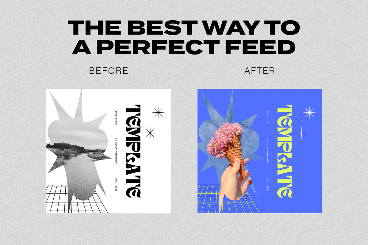 Instagram Social Media CANVA White, a Social Media Template by Vermeulen Design Studio (Photo 3 of 6)
