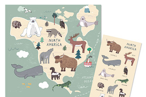 Animals World Map2