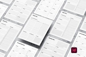 Minimalist Planner Templates, a Flyer Template by Template Temple