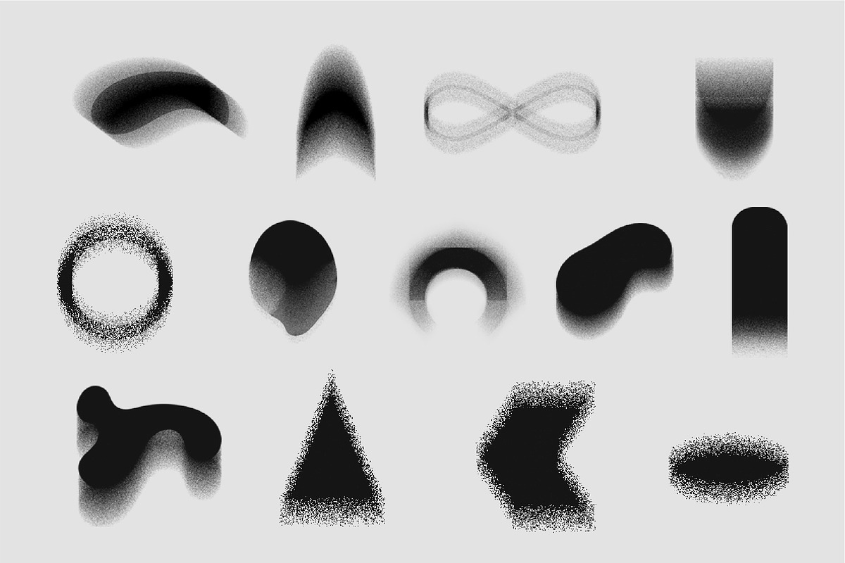 25 Grainy Stamps for Procreate, a Brush Add-On by Aleksandra Slowik (Photo 3 of 8)