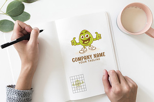 Potato Cartoon - Template Logo